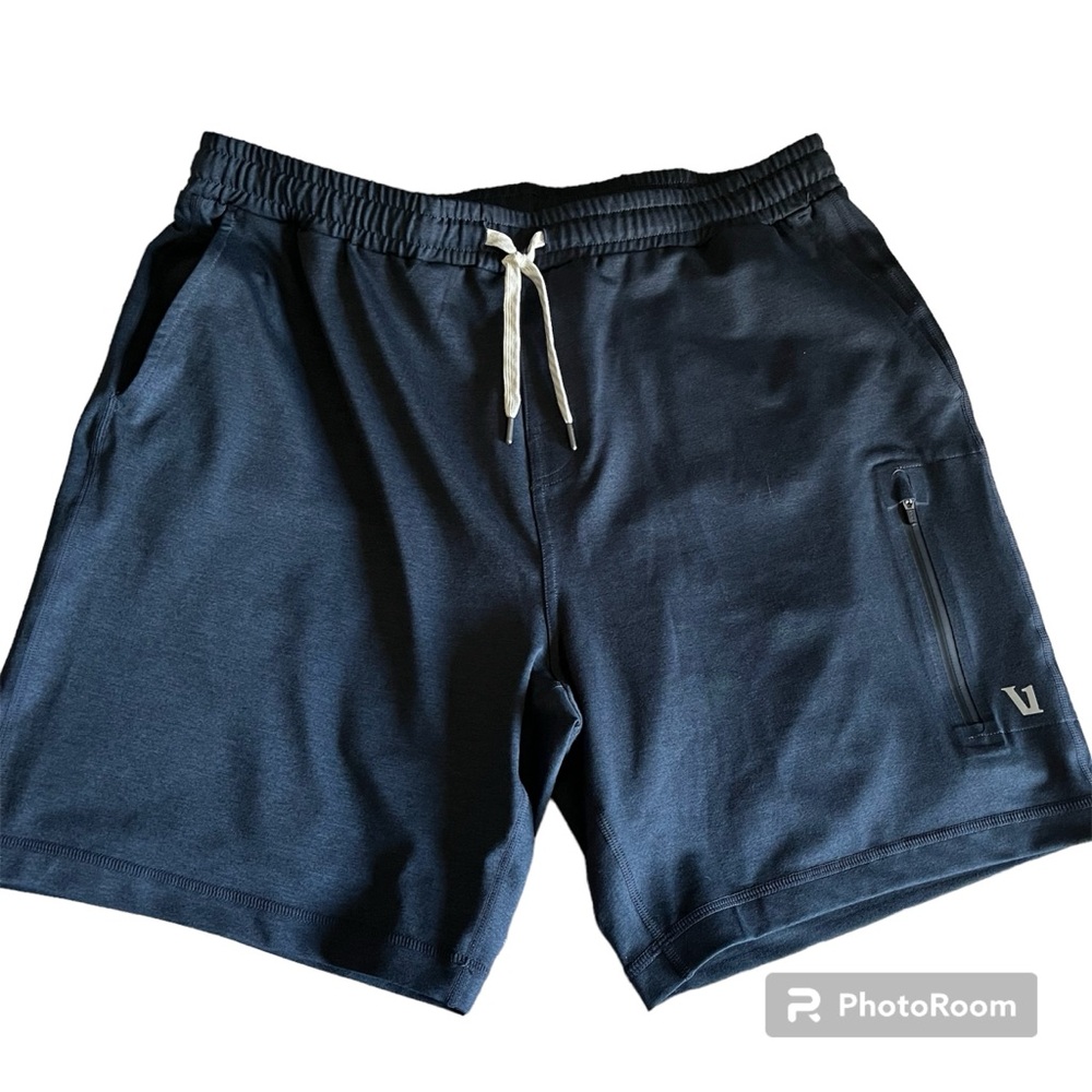 Vuori Sunday Performance Short 7.5"  Mens XL Navy Blue Pockets Jogger